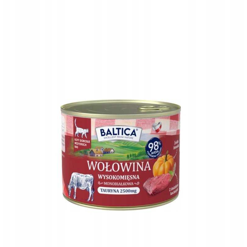 BALTICA Smaki regionów Beef with liver - wet cat food - 185g