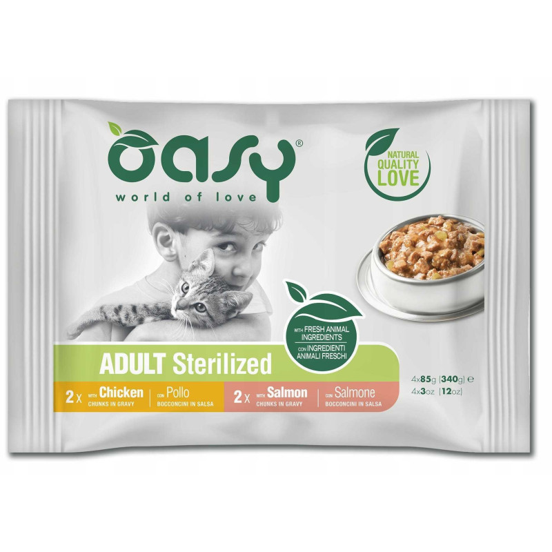 OASY Chunks in gravy Multipack Sterilized selection - wet cat