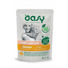 OASY Chunks in gravy Light in Fat Chicken - wet cat food - 85