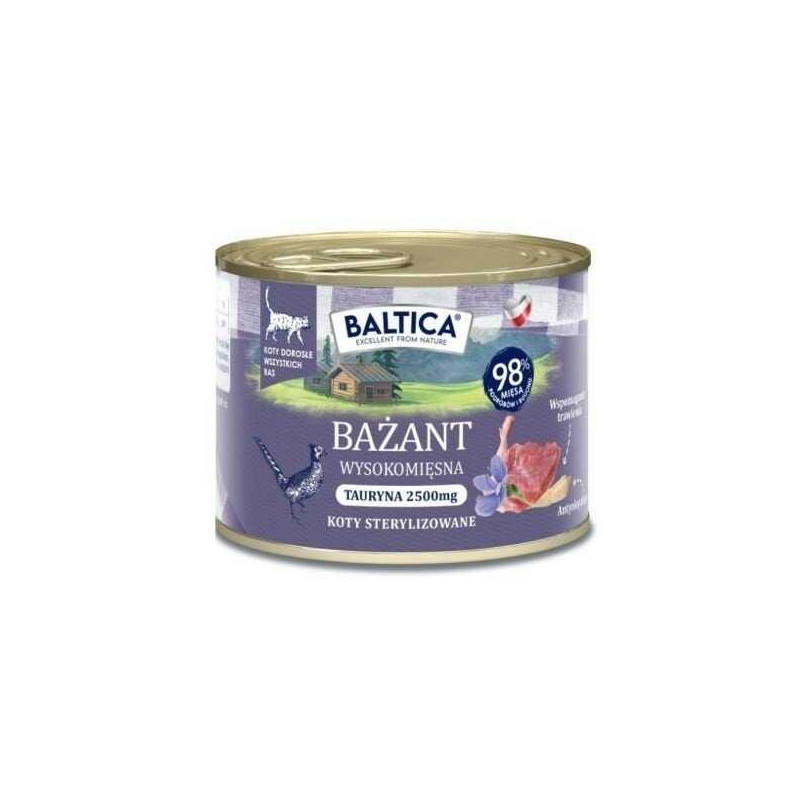 BALTICA Smaki regionów Pheasant - wet cat food - 185g