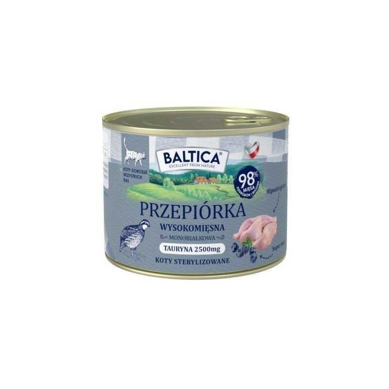 BALTICA Smaki regionów Quail - wet cat food - 185g