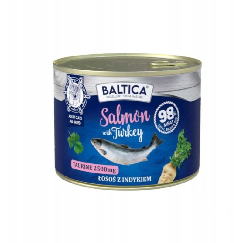 BALTICA Excellent Salmon with turkey - wet cat food - 185g