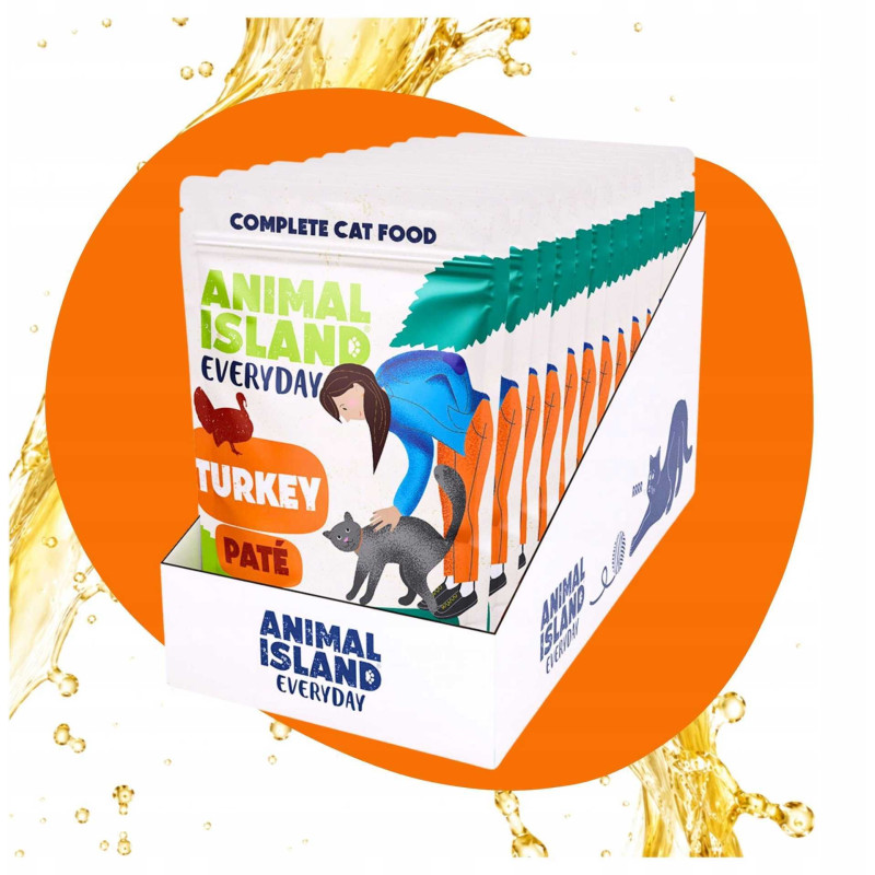 Animal Island ANIMAL ISLAND Everyday Turkey pate - wet cat food - 100g
