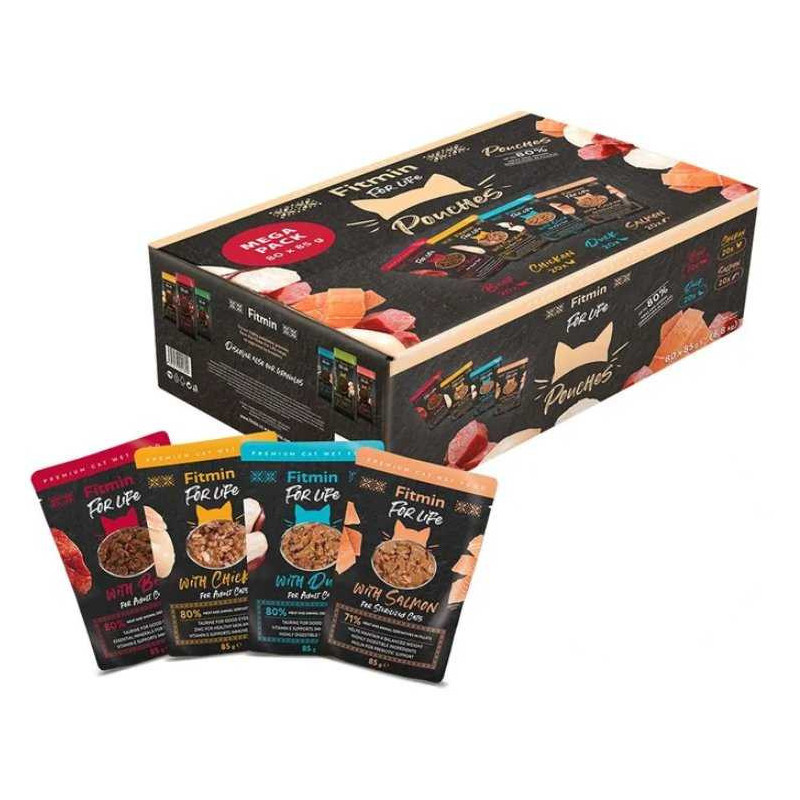 FITMIN Fitmin For Life cat gigapack sachets 80 pcs x 85 g