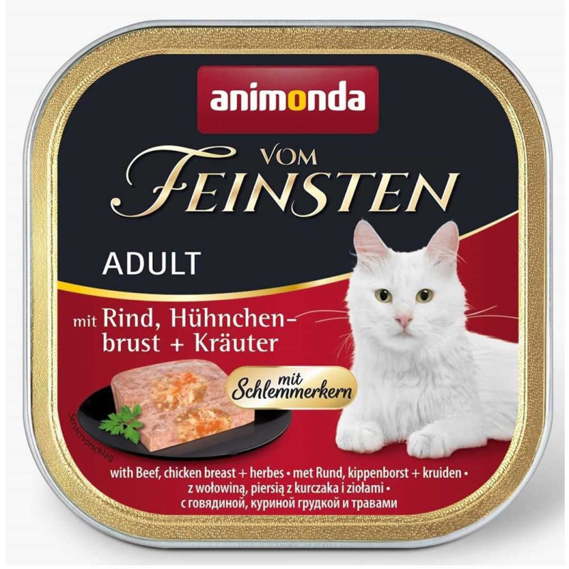 Animonda Finest Adult Beef + Chicken Breast + Herbs 100g
