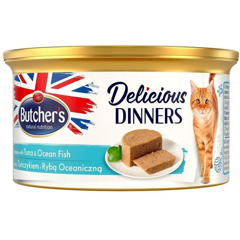 Butcher's Delicious Dinners Mousse Tuna + Ocean Fish 85g