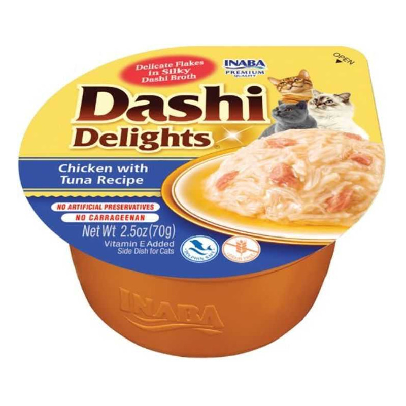 INABA Dashi Delights Chicken with Tuna 70g