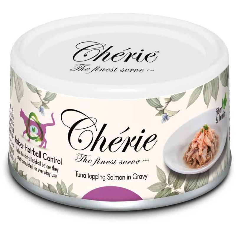 Cherie Tuna topping Salmon in Gravy 80g