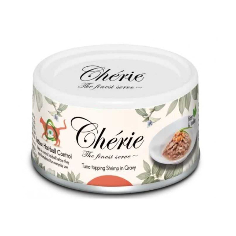 Cherie Tuna toppung Shrimp in Gravy 80g