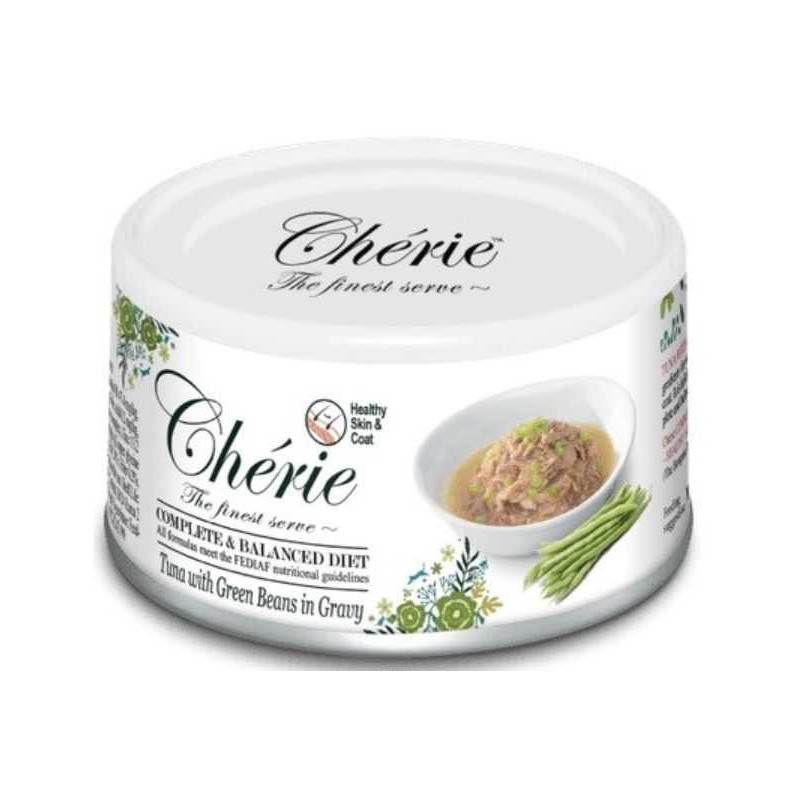 Cherie Complete Balanced Diet Tuna with Green Beans in Gravy 80g