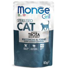 Monge Monge Grill Pouch Chunkies in Jelly Trout Sterilised 85 g - k Monge Monge Grill Pouch Chunkies in Jelly Trout Sterilised 85 g - k