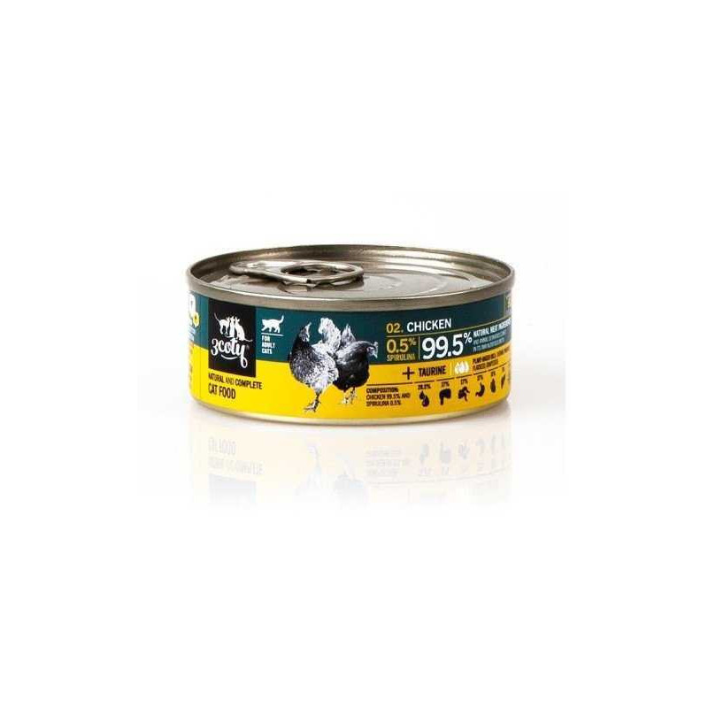 3coty 3COTY Chicken with spirulina - wet cat food - 80g