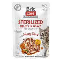 BRIT Brit Care Cat Pouch Sterilized Fillets in Gravy with Hearty D BRIT Brit Care Cat Pouch Sterilized Fillets in Gravy with Hearty D