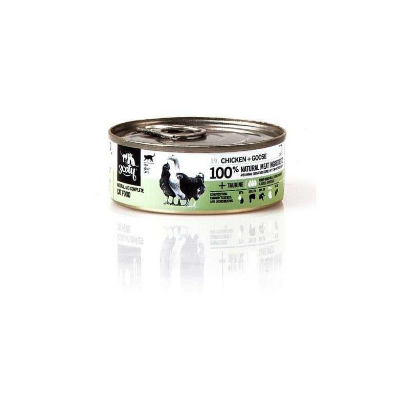3coty _7858291 3COTY Chicken with goose - wet cat food - 80g
