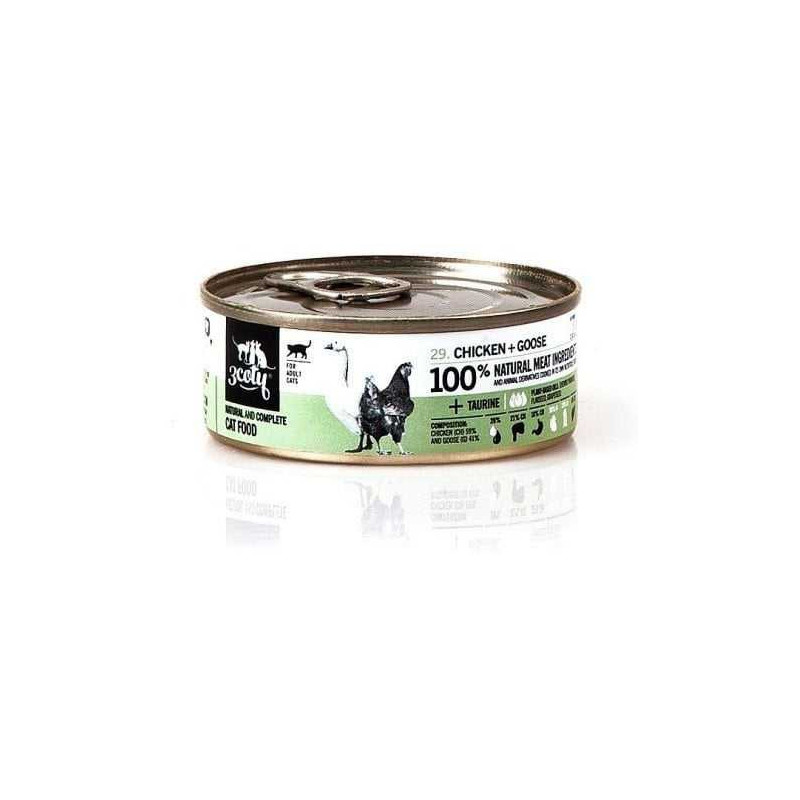 3coty 3COTY Chicken with goose - wet cat food - 80g