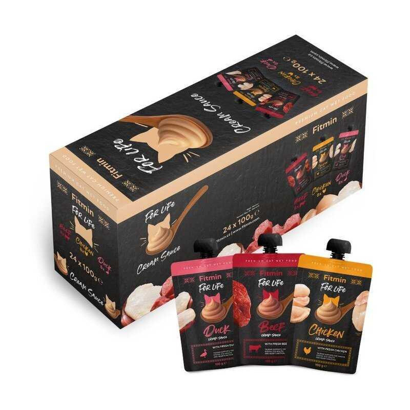 FITMIN Fitmin Fitmin cat For Life cream sauce multipack 24x100g