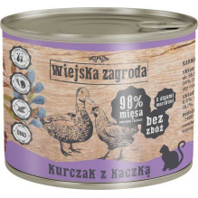 wiejska zagroda Wiejska Zagroda Chicken and duck wet food for cats 200g