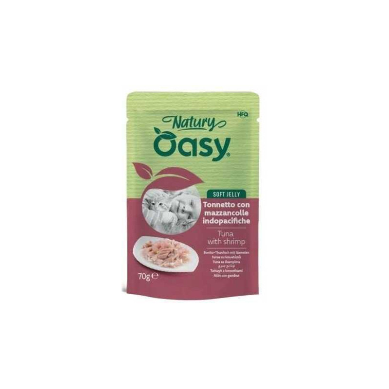 OASY Natury Soft Jelly Tuna with shrimp - wet cat food - 70g