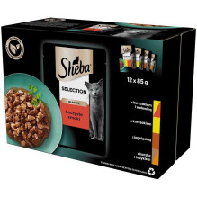 Sheba padažų rinkinys su sultingais skoniais 12 x 85 g Sheba padažų rinkinys su sultingais skoniais 12 x 85 g