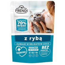 FRENDI Pieces in sauce with fish - wet cat food - 100 g