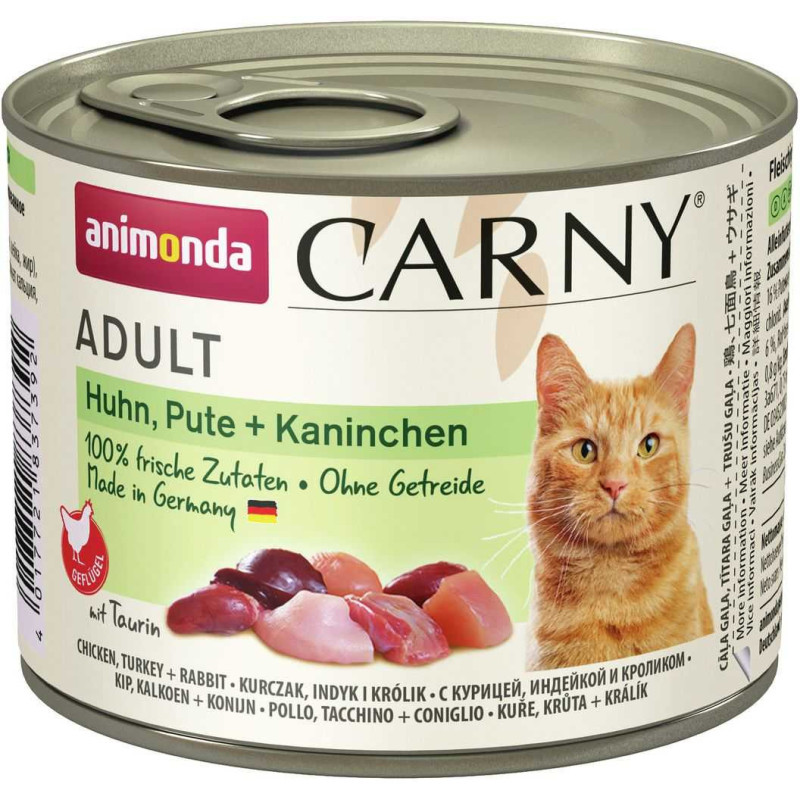 Animonda Carny Adult Chicken+Turkey+Rabbit 200g