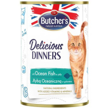 Butcher's Delicious Dinners Ocean Fish Chunks in Jelly 400g