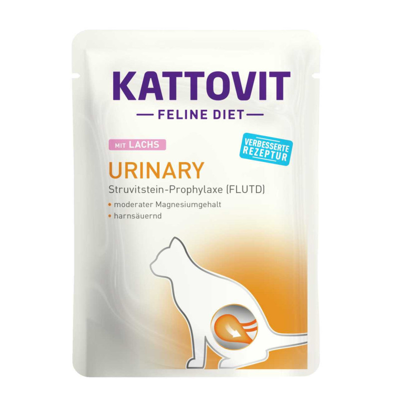 KATTOVIT Feline Diet Urinary Salmon - wet cat food - 85 g