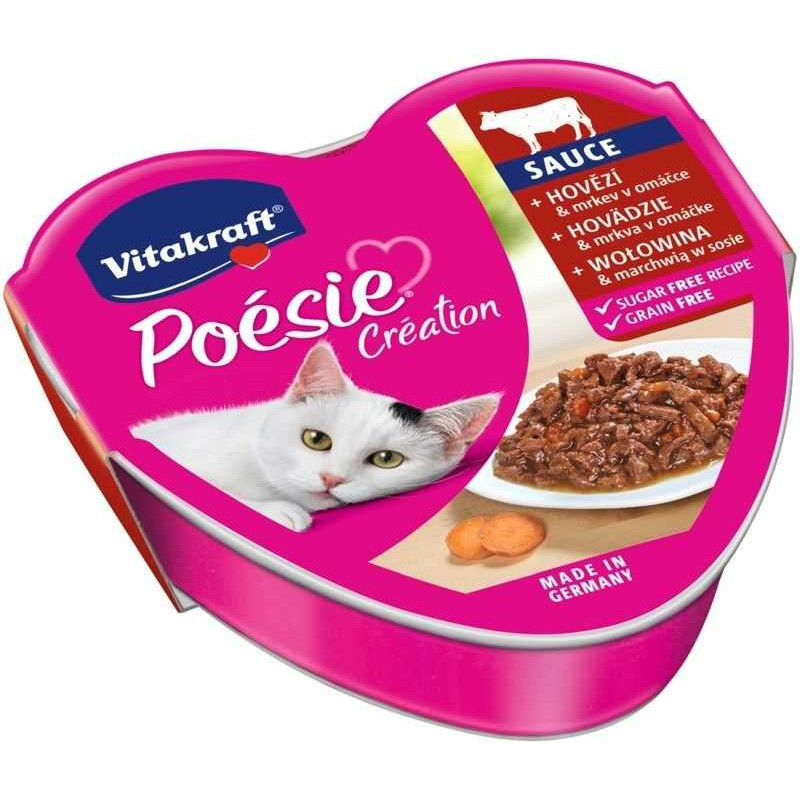 Vitakraft Poesie Creation Sauce Beef+Carrot 85g