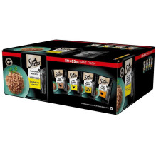 Sheba Delikatesiniai paukštienos skoniai drebučiuose 80 x 85g