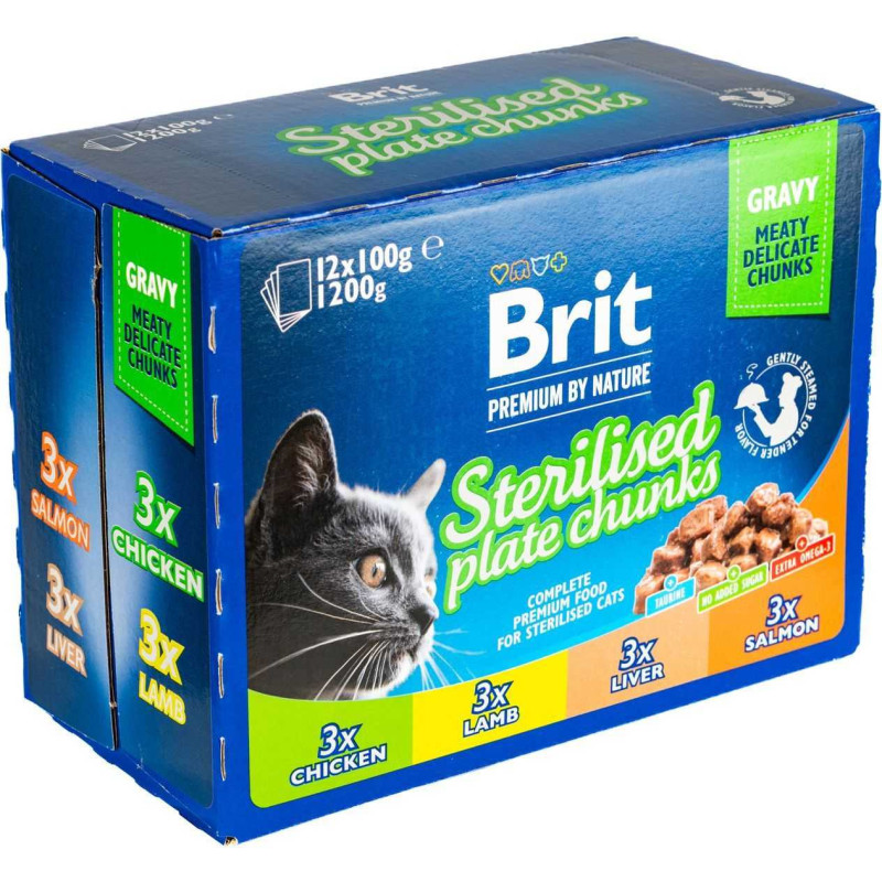 BRIT Premium by Nature Sterilised Plate 12x100g