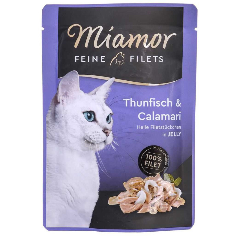 Miamor Feine Filets in Jelly Tuna with Squid 100g