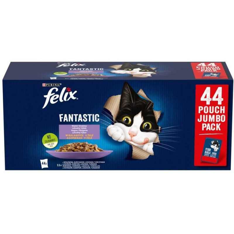 PURINA Felix Fantastic Fish Mix in Jelly 44x85g