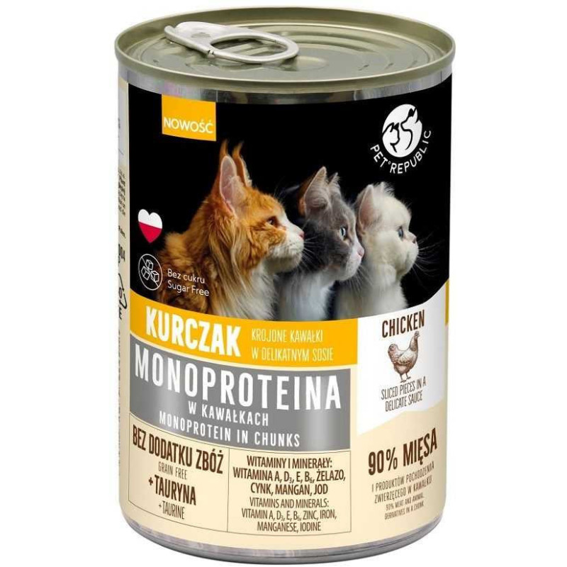 PetRepublic Monoprotein Chicken in Sauce 400g