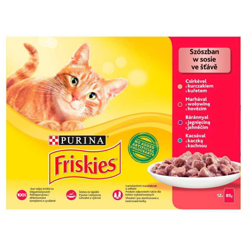 PURINA _7128254 Friskies Mix meat - wet cat food - 12 x 85 g