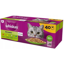 WHISKAS Mix Favourites in jelly - wet cat food - 40x85 g