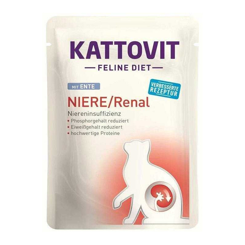 KATTOVIT Feline Diet Niere / Renal Duck - wet cat food - 85 g
