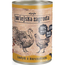 wiejska zagroda WIEJSKA ZAGRODA Kittens Turkey with chicken - wet cat food -