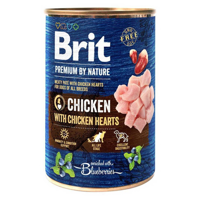BRIT Premium By Nature Chicken and Hearts 400g