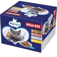 PREVITAL PREVITAL Cat Food Megabox with Lamb, Beef, Rabbit, and Chicke