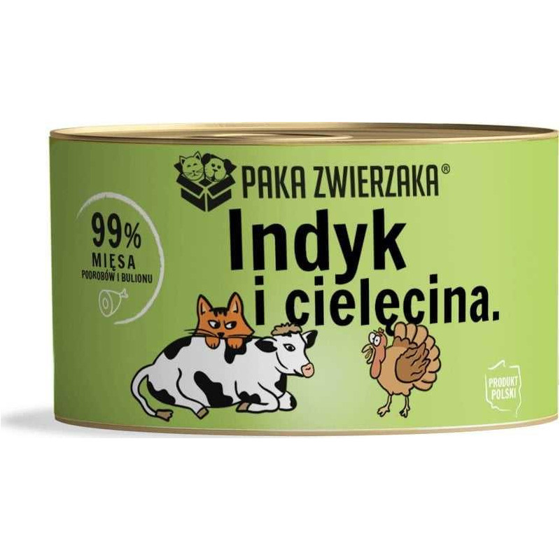 PAKA ZWIERZAKA PAKA ZWIERZAKA Turkey with veal - wet cat food - 200g