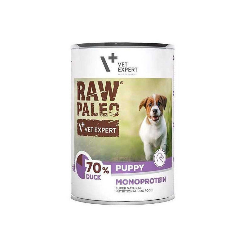 VETEXPERT Raw Paleo Puppy Monoprotein Duck 400g