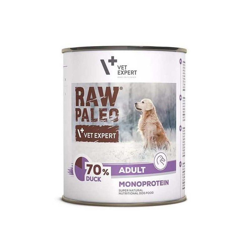 VETEXPERT Raw Paleo Adult Monoprotein Duck 800g
