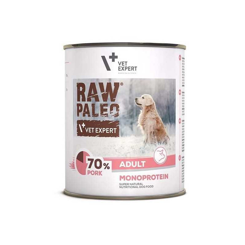 VETEXPERT Raw Paleo Adult Monoprotein Pork 800g