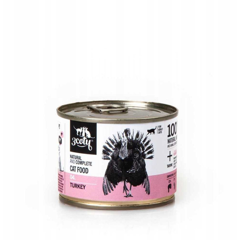 3coty 3Coty TURKEY for Adult cats 180g