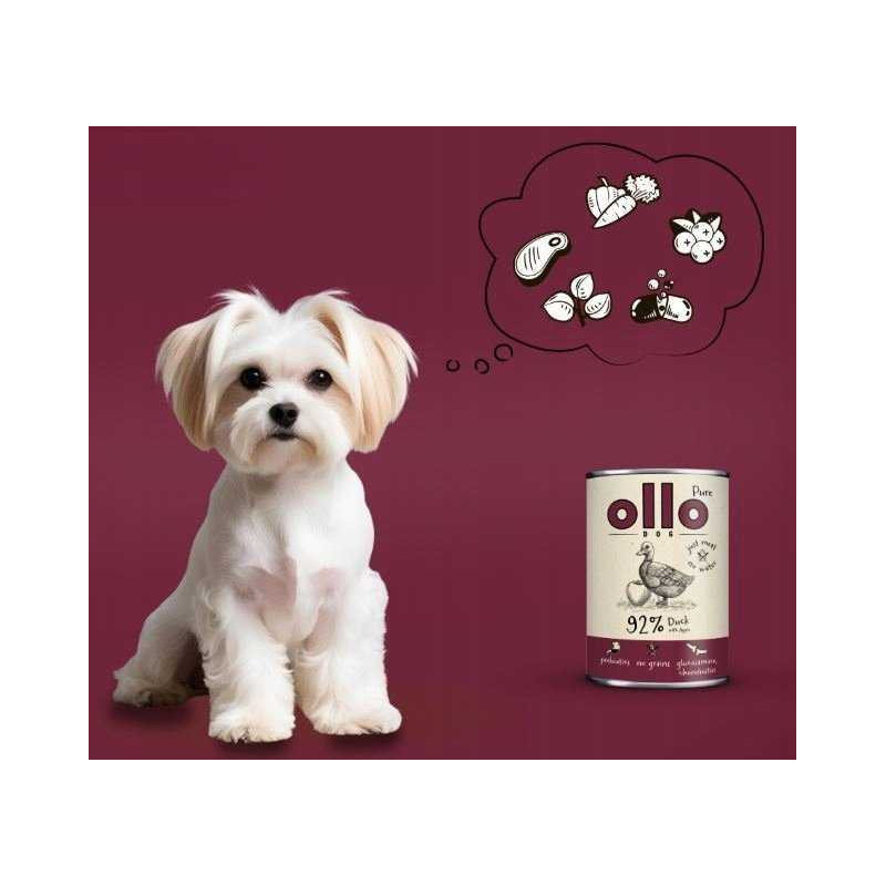 OLLO OLLO Pure Duck with apple - wet dog food - 850g