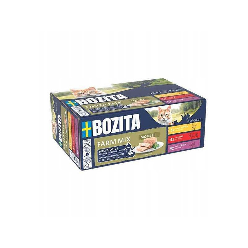 BOZITA Bozita Mousse Mixed Farm 12x85g