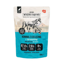 wiejska zagroda WIEJSKA ZAGRODA Horse meat with veal - wet dog food - 500g