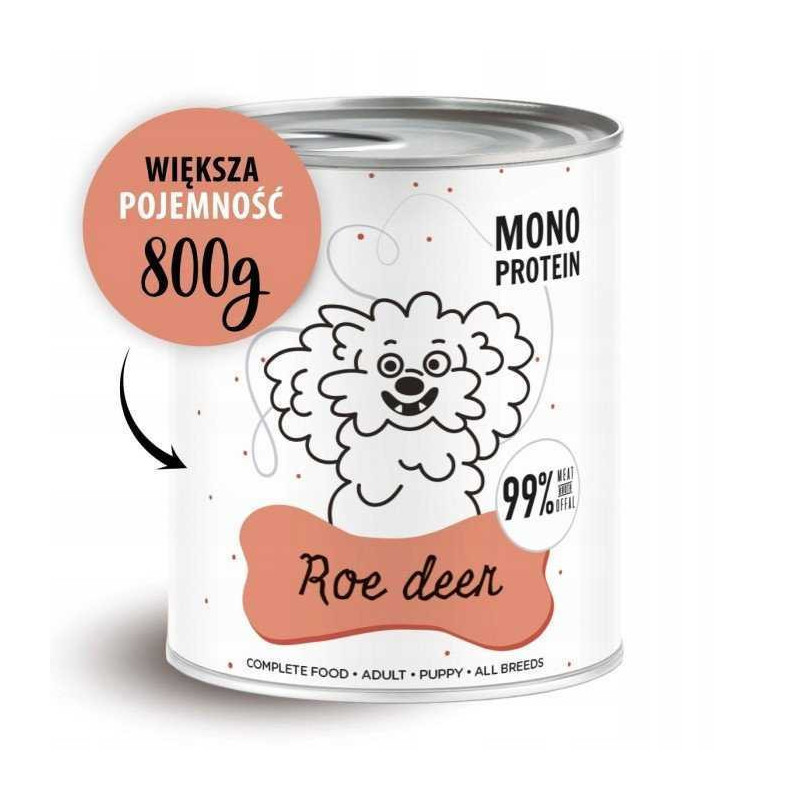 PAKA ZWIERZAKA PAKA ZWIERZAKA Pepe Roe deer - wet dog food - 800g