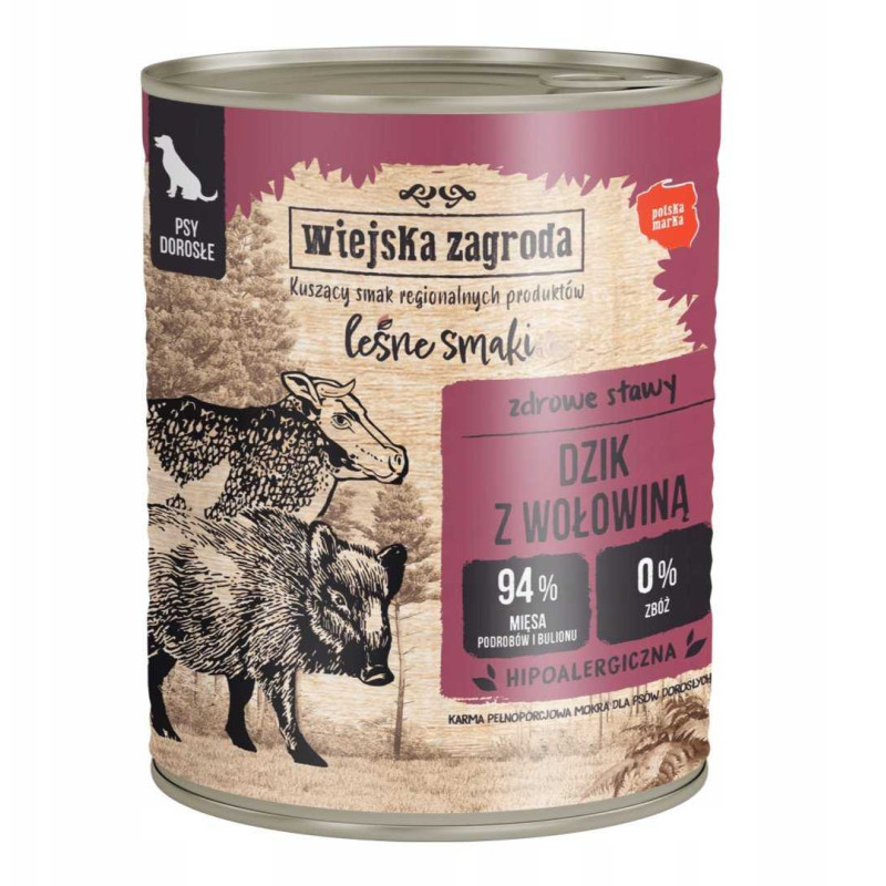 wiejska zagroda Wiejska Zagroda Forest flavors with wild boar and beef 800g