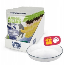 Animal Island ANIMAL ISLAND turkey with tuna 12x85g+plate